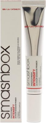 Smashbox Photo Finish Intensify 24 Hour Eye Shadow Primer | Nourishing, Long Lasting + Vitamin E, 0.34 Fl Oz
