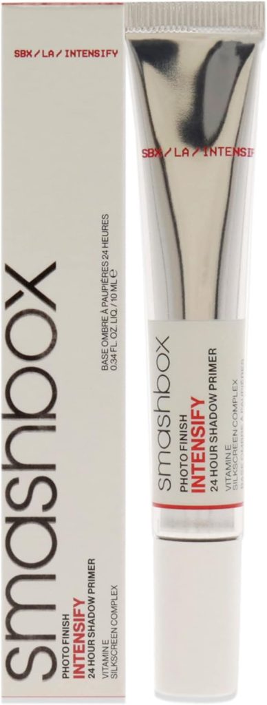 Smashbox Photo Finish Intensify 24 Hour Eye Shadow Primer | Nourishing, Long Lasting + Vitamin E, 0.34 Fl Oz