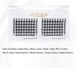 ⁦YARIKE False Eyelashes Women Faux Lashes Comic Feather Spire Eye Makeup Beauty 12 Rows Tower Top Premade Fan Lashes(13mm)⁩ - الصورة ⁦2⁩