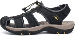 ⁦FLARUT Men's Sport Sandals Outdoor Hiking Sandals Closed Toe Athletic Lightweight Trail Walking Casual Sandals Water Shoes⁩ - الصورة ⁦7⁩