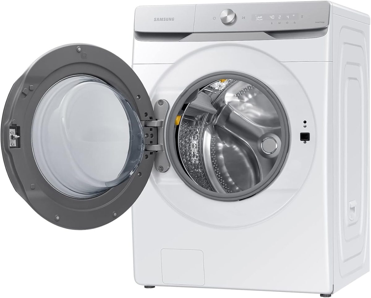 ⁦Samsung WD16T6300GW/YL Front Load Washer Dryer Combo 16kg Wash/10kg Dry, 1100 RPM, Bubble Technology, Drum Clean, Hygiene Steam, AI Control, VIETNAM⁩ - الصورة ⁦6⁩