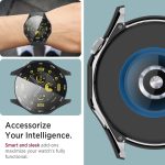 ⁦Azonee 2 Pack Case Compatible with Huawei Watch GT4 46mm, Hard PC Bumper with HD Clear Tempered Glass Screen Protector, Shell with Scale, Full Protection Slim Cover for Huawei Watch GT4 (Clear+Black)⁩ - الصورة ⁦5⁩