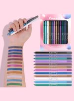 ⁦12 Colors Eyeliner Set with Two Pencil Sharpener, All in One Eye Makeup Gift Kit⁩ - الصورة ⁦6⁩