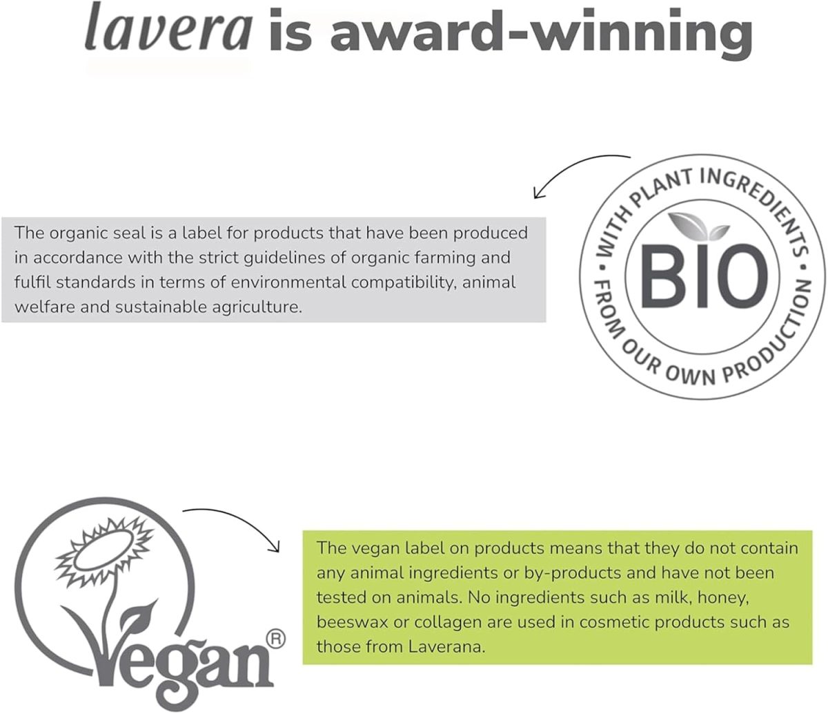 ⁦lavera Intense Volumizing Mascara - mascara with organic jojoba oil & Plant-based keratin - for volume, curl & definition - natural make-up - natural cosmetics - vegan - organic (1 x 13 ml)⁩ - الصورة ⁦5⁩