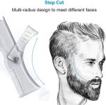 ⁦Azonee Beard Shaper Kit, Premium 360° Adjustable Beard Lineup Tool, Clear Shaping Template for Styling & Grooming, Versatile Beard and Hair Stencil for Men⁩ - الصورة ⁦4⁩
