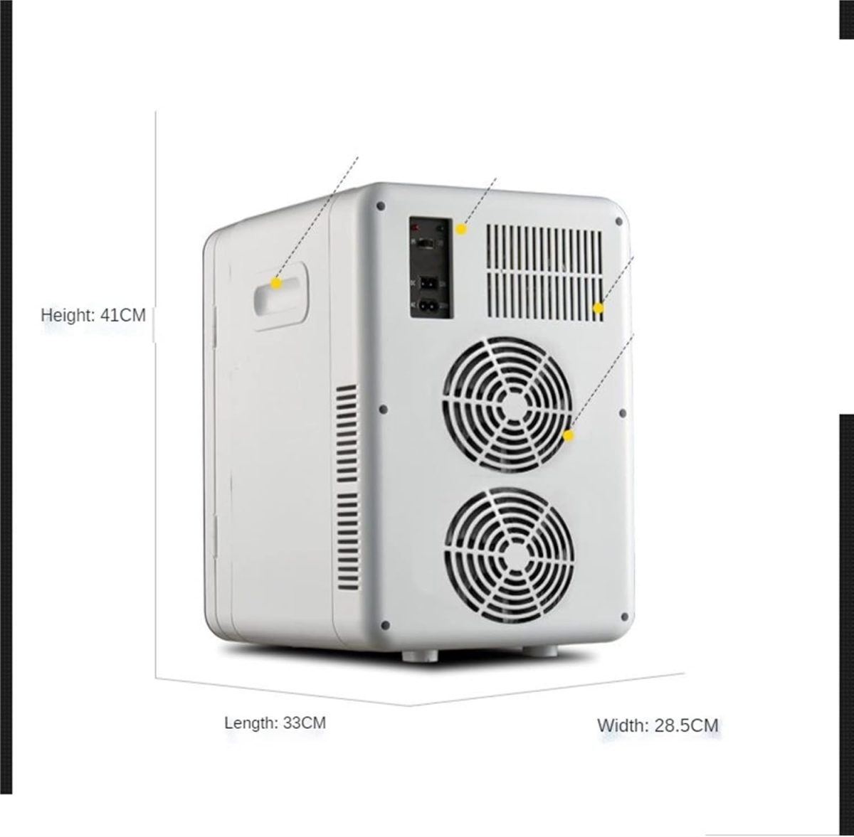⁦DDCVFREE Mini fridge Three-layer Capacity Refrigerator Mini Small Refrigerator Refrigeration Home Dormitory Home Multi-use⁩ - الصورة ⁦3⁩
