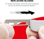 ⁦Feather Black SS Folding Handle Razor⁩ - الصورة ⁦8⁩