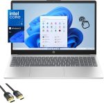 HP 15.6 inch Touchscreen Laptop, Intel Core 5 120U (Beats i7-1355U) 10-Core CPU, 32GB RAM, 1TB SSD, WiFi 6, Webcam, KeyPad, HDMI, USB-C, PDG HDMI Cable, US Version KB, Win 11 Pro