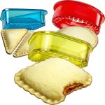 Sandwich Cutter and Sealer Set, Crustless Sandwich Maker with Triangle, Circle, Square Molds, Multi-Functional Cutter for Kids Lunch Boxes, Bento Meal Organization, 3 PCS