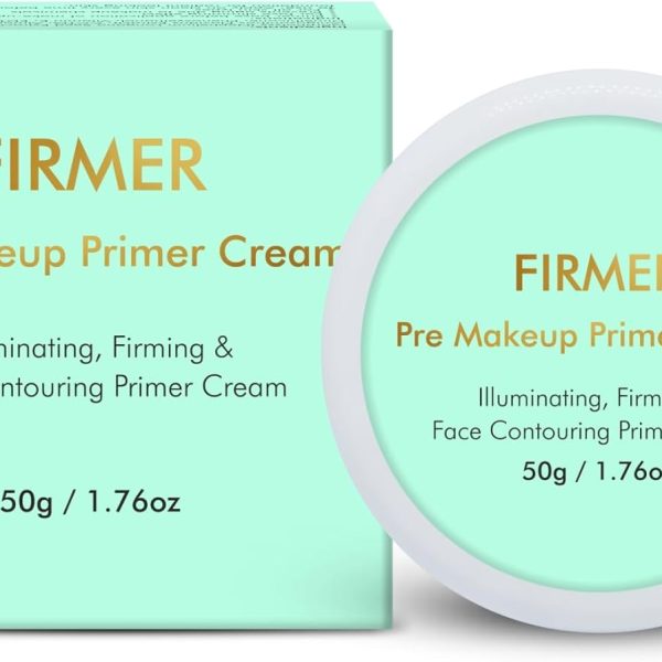 Firmer Pre Make-Up Primer Cream Multifunctional Skin Perfector, Skin Firming, Skin Illuminating, Face Contouring & Slimming, Anti-Aging Hydrating Makeup Primer For Youthful Glow, Paraben Free - 50 GM