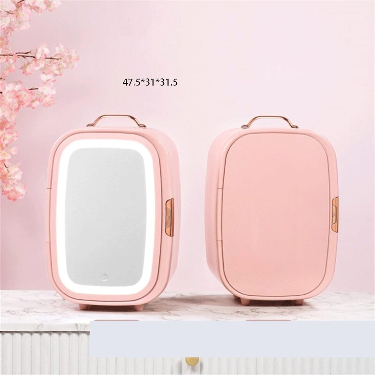 ⁦QBNZAXC Mini fridge Beauty Refrigerator Small Mini Portable Cosmetics Skin Care Products Refrigeration Preservation Constant Temperature Heating⁩ - الصورة ⁦4⁩