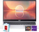 acer Aspire 3 Laptop | 15.6" FHD (1920 x 1080) Display | AMD Radeon | 8-Core AMD Ryzen 7-5700U | 32GB RAM | 1TB SSD (512GB PCIe SSD withHP P500 512GB Portable SSD) | Ethernet Port | Windows 11 Pro