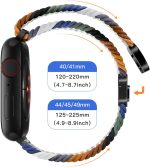 ⁦KEYSJEFF Compatible with Apple Watch Strap 45mm 44mm 42mm 41mm 40mm, Braided Nylon Sport Band Adjustable Elastics Magnetic Buckle Straps for Iwatch Series 9/8/7/6/SE/5/4⁩ - الصورة ⁦7⁩