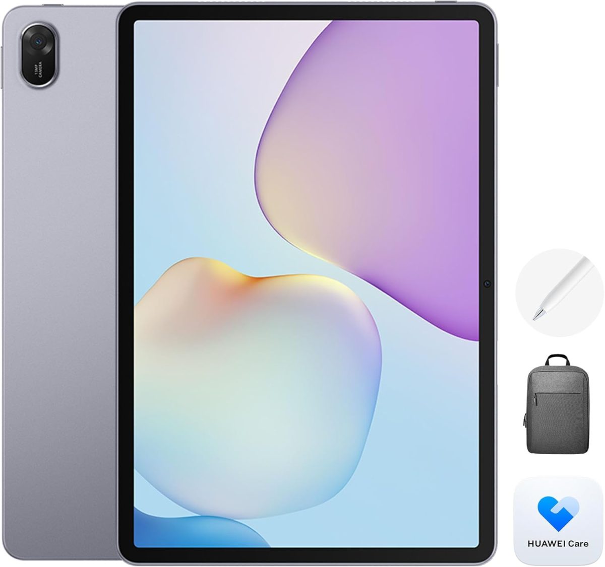 ⁦HUAWEI MatePad 11.5 2025 Tablet 2.5K 120Hz Eye Comfort Display, 8+128GB, 10100 mAh, 40W SuperCharge, WiFi 6, Bluetooth 5.2, WPS Office, Note, Quad Speakers, M-Pencil, Backpack, HUAWEI Care+ (Grey)⁩ - الصورة ⁦2⁩