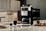⁦Kenwood Grind & Brew Coffee Maker with Built-in 220g Burr Grinder, 12-Cup Capacity, 1.5L Water Tank, 900W Power, Digital Touch Display – CMM40, Black/Metal⁩ - الصورة ⁦10⁩