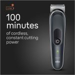 ⁦Braun Body Groomer 5 for Men, BG5340, Manscaping Tool, SkinShield Technology, Sensitive Comb, Lifetime Sharp Metal Blade, Body Groomer for Men, Gray/White⁩ - الصورة ⁦5⁩