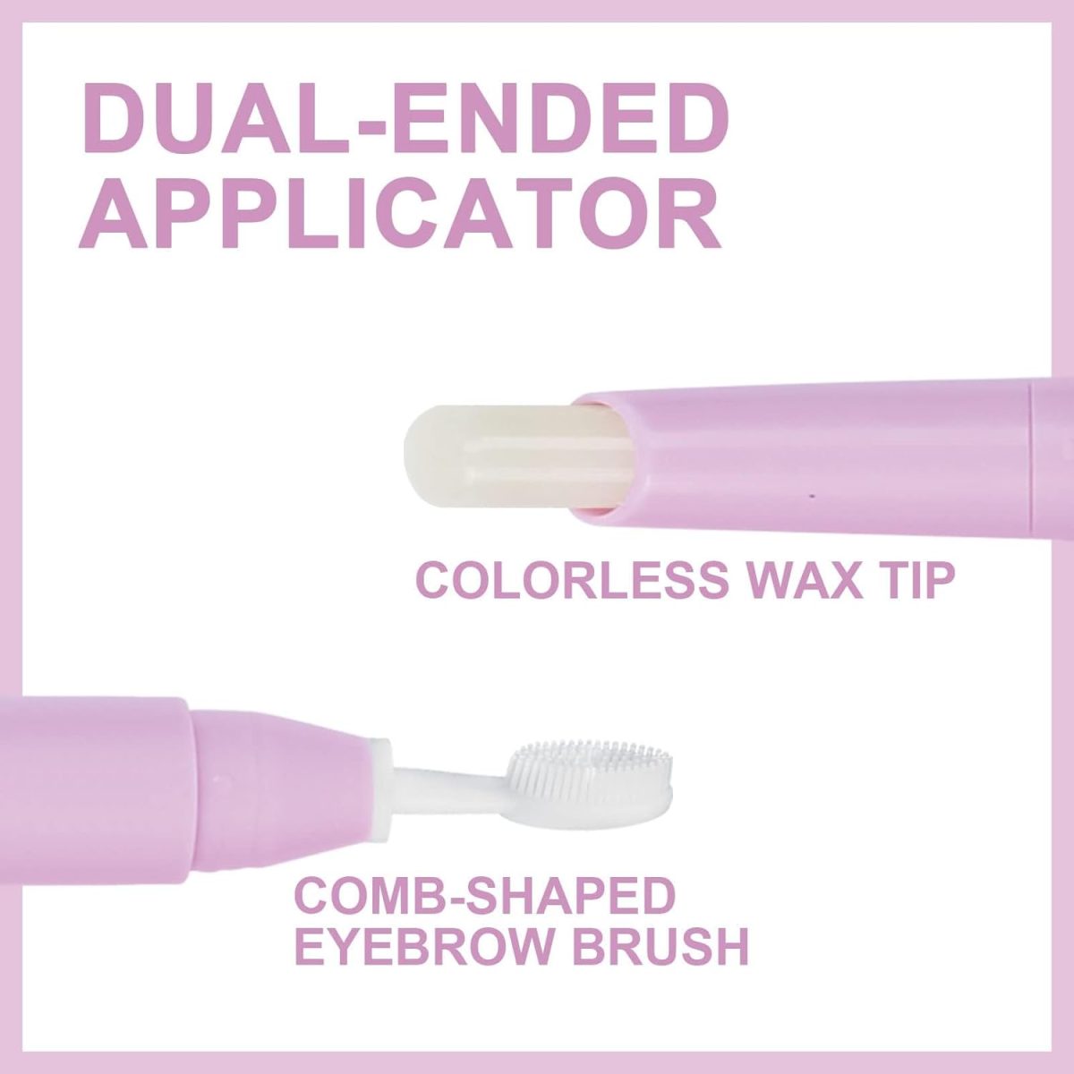⁦NALACAL Eyebrow Wax, Clear Waterproof Long Lasting Eyebrow Wax Pen for Feathered Fluffy Brow Shaping Styling Makeup Pencil⁩ - الصورة ⁦2⁩