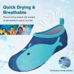 ⁦JOTO Water Shoes Beach Socks for Kids Toddler Baby Girls Boys, Barefoot Quick-Dry Non-Slip Swim Socks Aqua Water Shoes for Beach Swimming Pool Water Park⁩ - الصورة ⁦2⁩