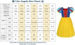 ⁦Lito Angels Rapunzel/Snow White/Merida Girls Princess Dress Costume Size 2-11 Years⁩ - الصورة ⁦6⁩