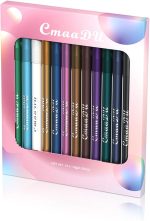 12 Colors Eyeliner Set with Two Pencil Sharpener, All in One Eye Makeup Gift Kit