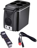 ⁦QBNZAXC Mini fridge 12V Refrigerator Freezer Heater 6L Mini Car Fridge Cooler & Warmer Portable Fridge Icebox Travel Refrigerator Car Accessories⁩ - الصورة ⁦2⁩