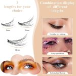 ⁦YARDHOBI DIY Lash Extension Kit, Individual Eyelash Extension Kit, 8-10-12mm Mixed Length Natural Lashes Clusters, Faux Mink Lash Clusters Extensions, DIY Lash Extensions at Home (360 Pcs/3 Pack)⁩ - الصورة ⁦3⁩