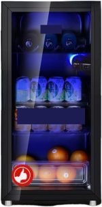 EIOZIEEY Beverage refrigerator Refrigerator Black Refrigerators For Home Mini Fridge 220v Small Household Fresh-keeping Cabinet Drinks Freezer Electric