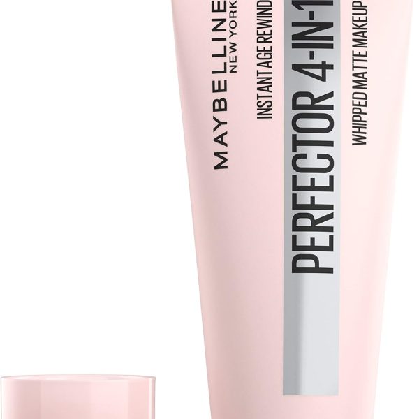 Maybelline Instant Age Rewind Instant Perfector 4-In-1 Matte Makeup, Blurs Pores, Conceals Blemishes, and Evens Skin Tone with Light Coverage, Light, 1 fl oz