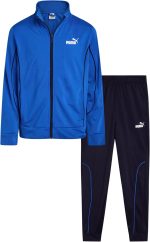 PUMA Boys' Pants Set - 2 Piece Tricot Athletic Zip Up Jacket Sweatshirt and Active Jogger Pants - Boys Activewear Set (4-16), Size