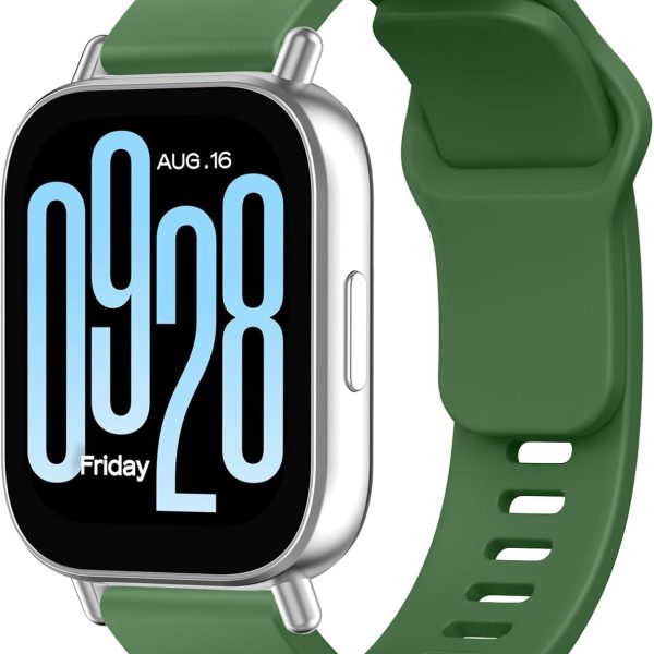 Solicone Strap Compatible with Redmi Watch 5 Active, Sport Waterproof Replacement Strap for Redmi Watch 5 Active/5 Lite Watch Bracelets