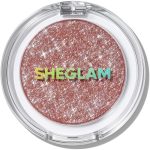 SHEGLAM Enigma Sparkly Eyeshadow Longwear Eyeshadow Single, High-Pigment Eye Shadow Compact, Smooth & Blendable Colors-Carats