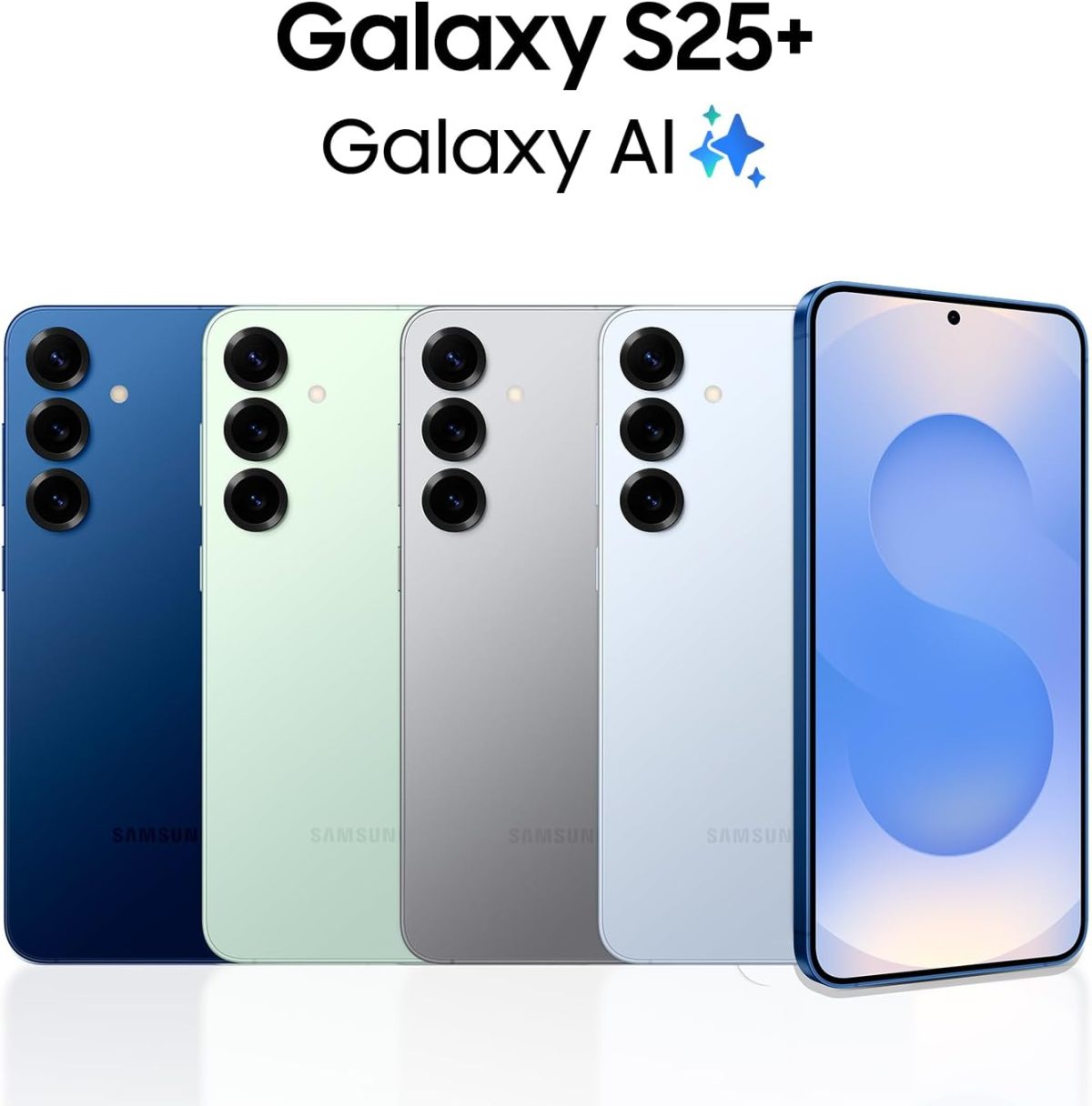 ⁦جوال سامسونج جالكسي S25+ سعة 512 جيجابايت يعمل بالذكاء الاصطناعي مع نظام اندرويد مفتوح/كاميرا تعمل بالذكاء الاصطناعي/معالج سريع/شاشة بروسكالر/عمر بطارية طويل، إصدار 2025، لون أخضر (مينت) (إصدار دولي)⁩ - الصورة ⁦2⁩