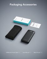 ⁦Charmast Power Bank with Built in Cable, 10000mAh USB C Battery pack 6 Outputs 2 Inputs with LED Display Type C Powerbank Portable Charger Compatible with Smartphones Tablets and More⁩ - الصورة ⁦8⁩