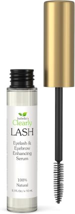 Isabella's Clearly LASH, Natural Eyelash and Eyebrow Growth Serum with Castor Oil, Vitamin E | Fuller Enhanced Lashes + Brows | Irritation Free, Paraben Free Serum Made in USA