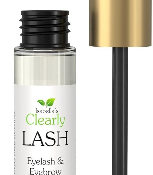 Isabella's Clearly LASH, Natural Eyelash and Eyebrow Growth Serum with Castor Oil, Vitamin E | Fuller Enhanced Lashes + Brows | Irritation Free, Paraben Free Serum Made in USA