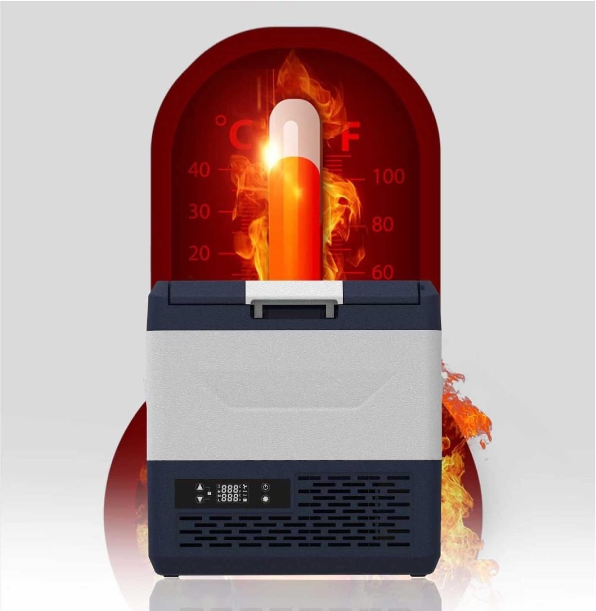⁦Avcbno Compact refrigerator Mini Portable Outdoor Outdoor Household Refrigerator⁩ - الصورة ⁦4⁩