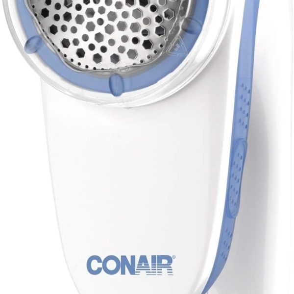 Conair Portable Fabric Shaver, Battery Operated Fuzz and Lint Remover, White