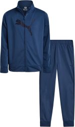 PUMA Boys' Pants Set - 2 Piece Tricot Athletic Zip Up Jacket Sweatshirt and Active Jogger Pants - Boys Activewear Set (4-16), Size