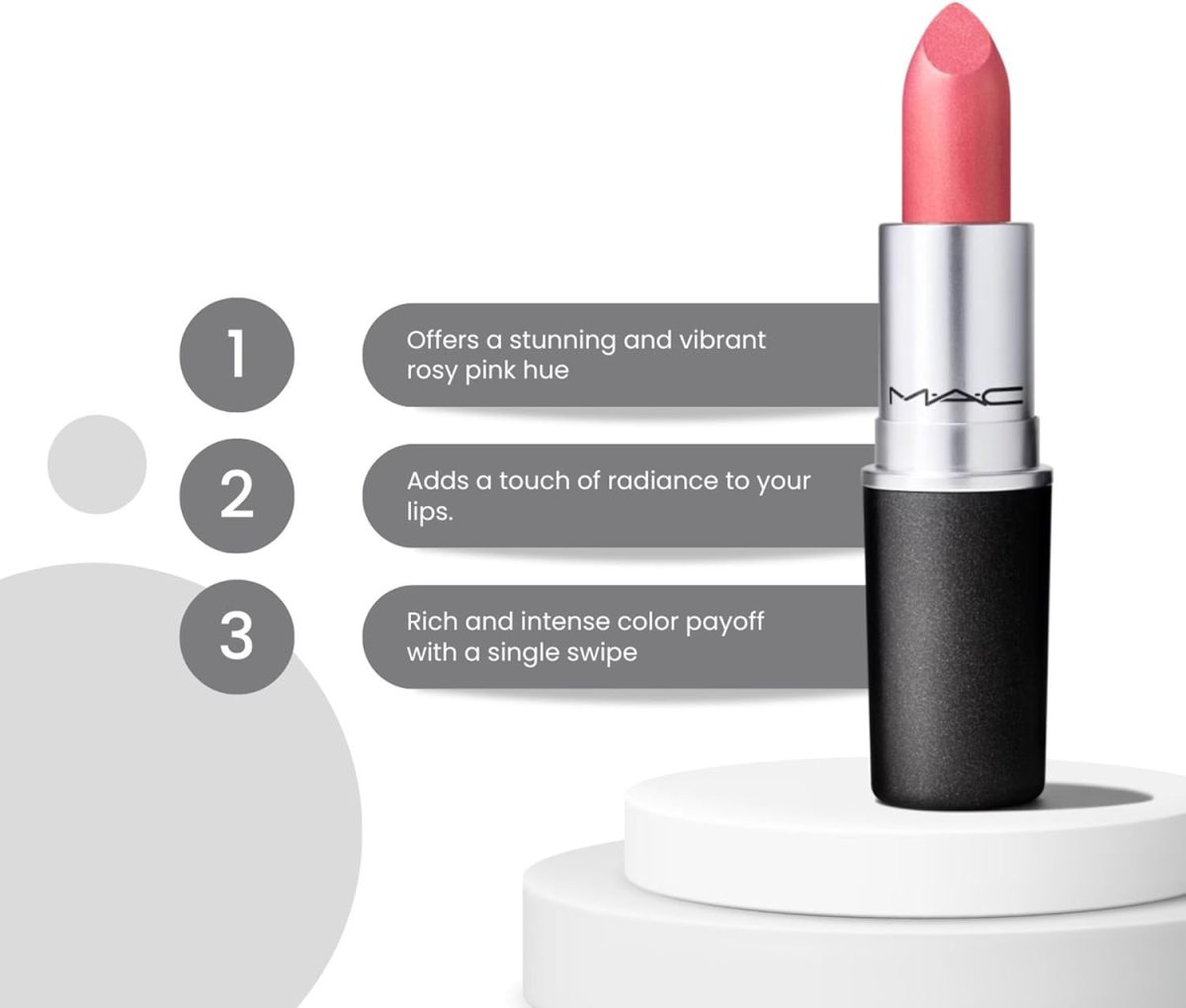 ⁦MAC Frost Lipstick # Bombshell⁩ - الصورة ⁦7⁩