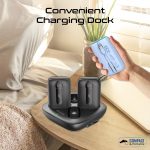 ⁦Promate 4-piece power bank Premium kit with 10,000mAh ultra-compact chargers, USB-C™ and Lightning Built-in cables, LED screen, 22.5 PD, USB-C™ and USB-A™ Ports, and Charge Protection, Quatro-10⁩ - الصورة ⁦6⁩