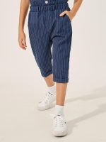 ⁦Styli Boys Striped Round Neck Vest T-Shirt And Shorts Set⁩ - الصورة ⁦5⁩