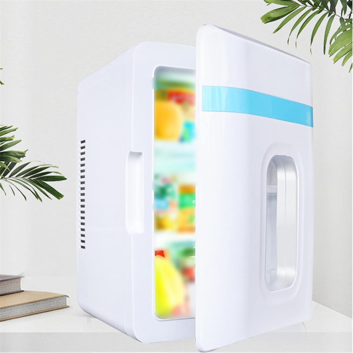 ⁦Avcbno Compact refrigerator 10L Car Home Auto Refrigerator Mini Fridges Portable Food Drink Freezer Cooler for Car Home Outdoor⁩ - الصورة ⁦7⁩