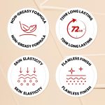 ⁦[xMini Sizex] TIRTIR Mask Fit Red Cushion Foundation | Long-Lasting, Lightweight, Buildable Coverage, Semi-Matte Finish, Korean Cushion Foundation (17C Porcelain, 0.15 Fl Oz)⁩ - الصورة ⁦7⁩