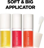 ⁦THE SAEM Eco Soul Lip Oil 02 Berry - Plumping & Hydrating Lip Oil to Nourish & Moisturize Lips – Berry Extract & Rose Water - Lips Soft & Glossy for Dry Lips, 0.21 fl.oz.⁩ - الصورة ⁦7⁩