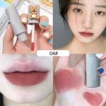 ⁦Khazna Matte Velvet Lip Gloss, 4Pcs Velvet Fog Lip Muddy Texture, Long Lasting Non-Stick Cup Waterproof Feminine Lipstick for Lips and Cheeks⁩ - الصورة ⁦2⁩