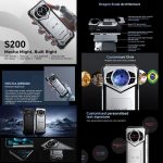 ⁦DOO.GEE S200 Rugged Phone, 12GB+256GB, Side Fingerprint, 6.72 inch Android 14, Dimensity 7050 Octa Core 2.6GHz, 5G, OTG, NFC, Dark Grey (Dark Grey)⁩ - الصورة ⁦8⁩