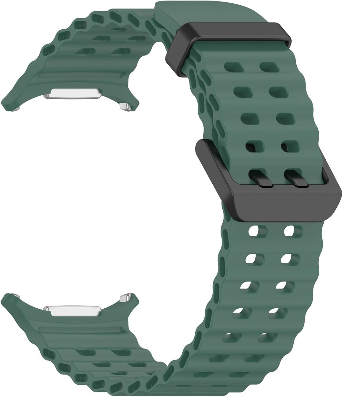 ⁦Dado Sport Silicone Strap Compatible with Samsung Galaxy Watch Ultra 47mm, Sport Silicone Strap with Sand blasted Connector⁩ - الصورة ⁦4⁩