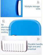 ⁦DDCVFREE Mini fridge Portable Car Fridge Cooling Refrigerators Freezer Cooler Travel Warmer For Auto Car Home Office Outdoor Picnic Travel⁩ - الصورة ⁦3⁩