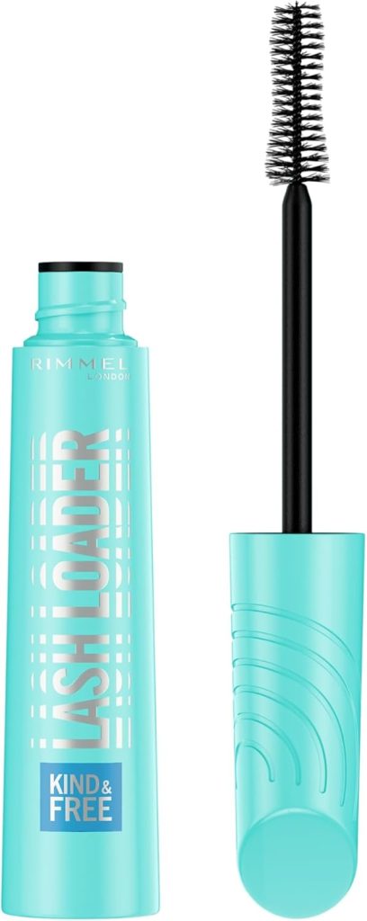 Rimmel Kind & Free Lash Loader, Black, Mascara, Volumising Mascara, Mascara for Sensitive Eyes, Buildable, Ophthalmologist Tested, Vegan Formula, 9.5ml