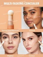 ⁦SHEGLAM Complexion Boost Concealer - With Sponge-head Applicator - High-coverage Formula (Shell)⁩ - الصورة ⁦6⁩